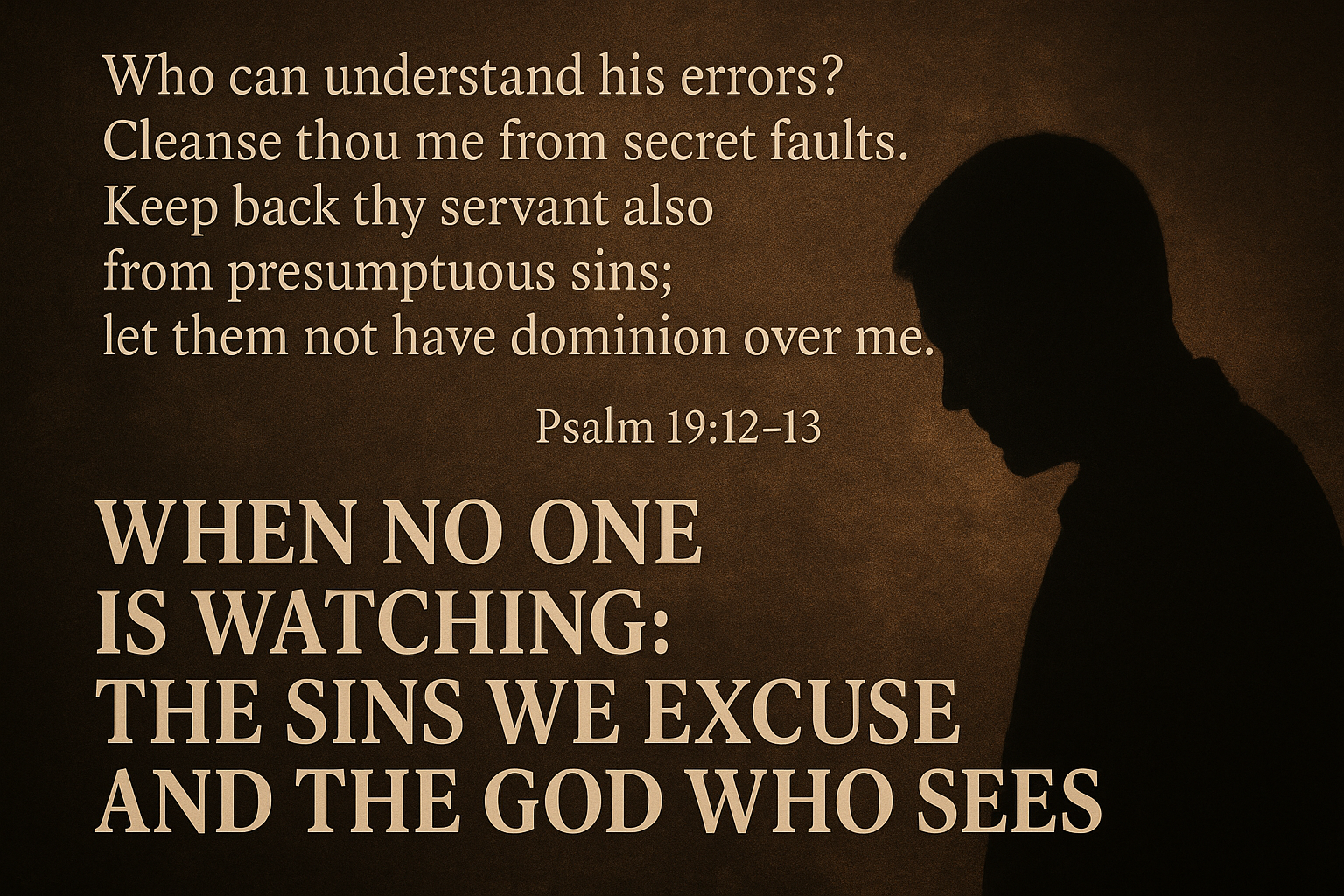 Who’s Watching: Excused Sins and God Who Sees