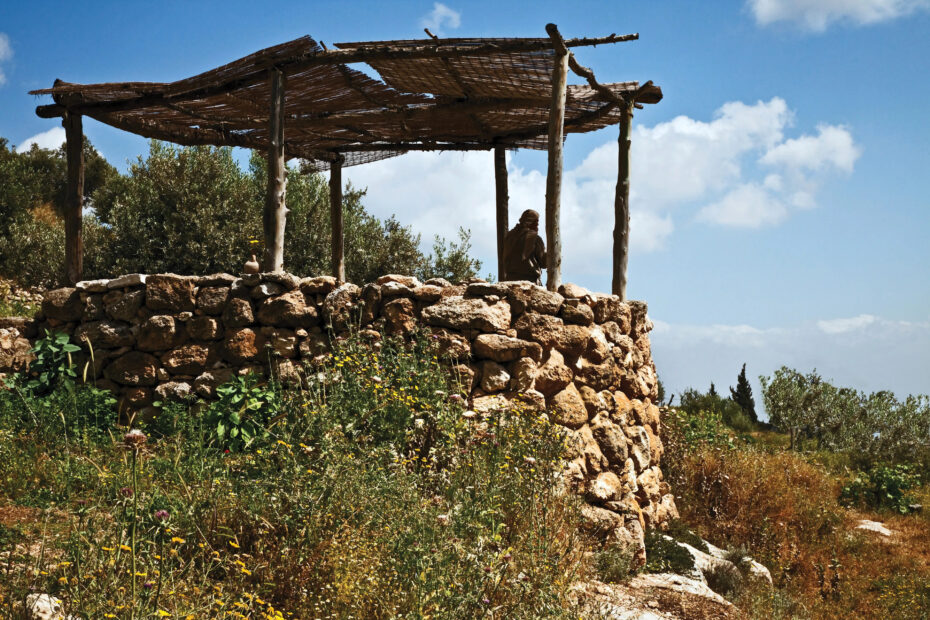 Ancient watchtower in Nazareth symbolizing the biblical watchman warning of danger (Ezekiel 33:6)