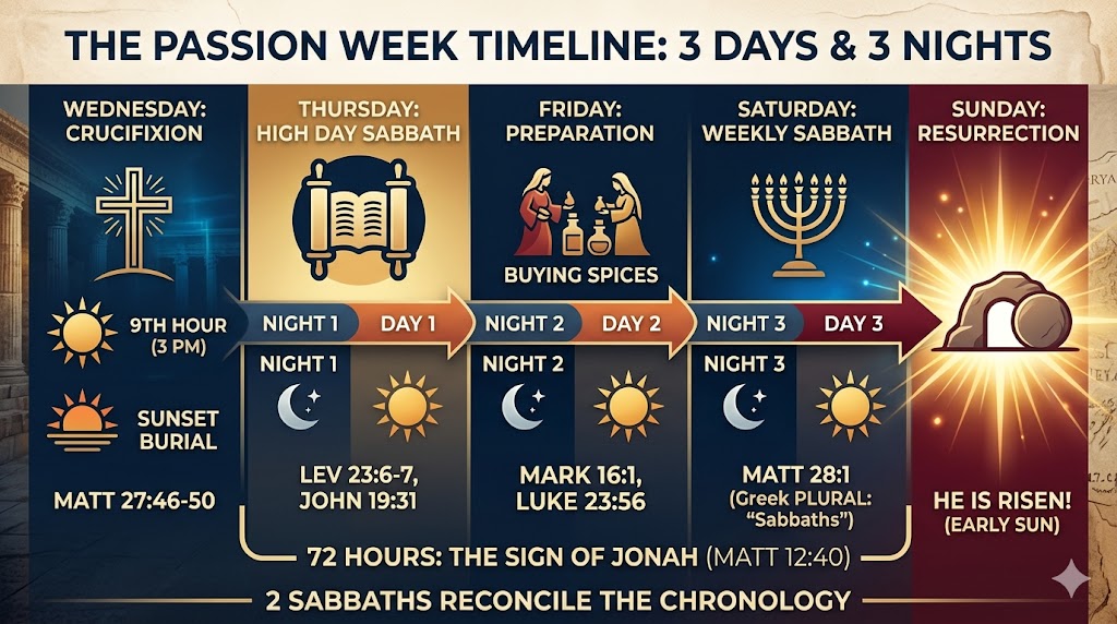Christ –The 3 Day & 3 Night Timeline