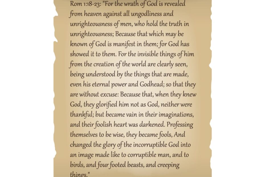 Ancient biblical manuscript scroll on parchment paper representing scriptural context